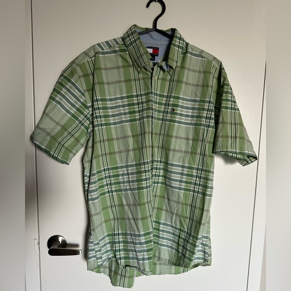 Tommy Hilfiger Plaid Button Up Dress Shirt - Picture 1 of 1